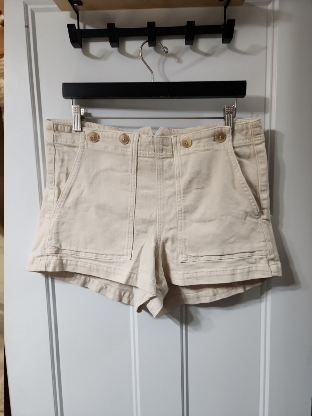 Pilcro High-Waist Button Shorts - 30
